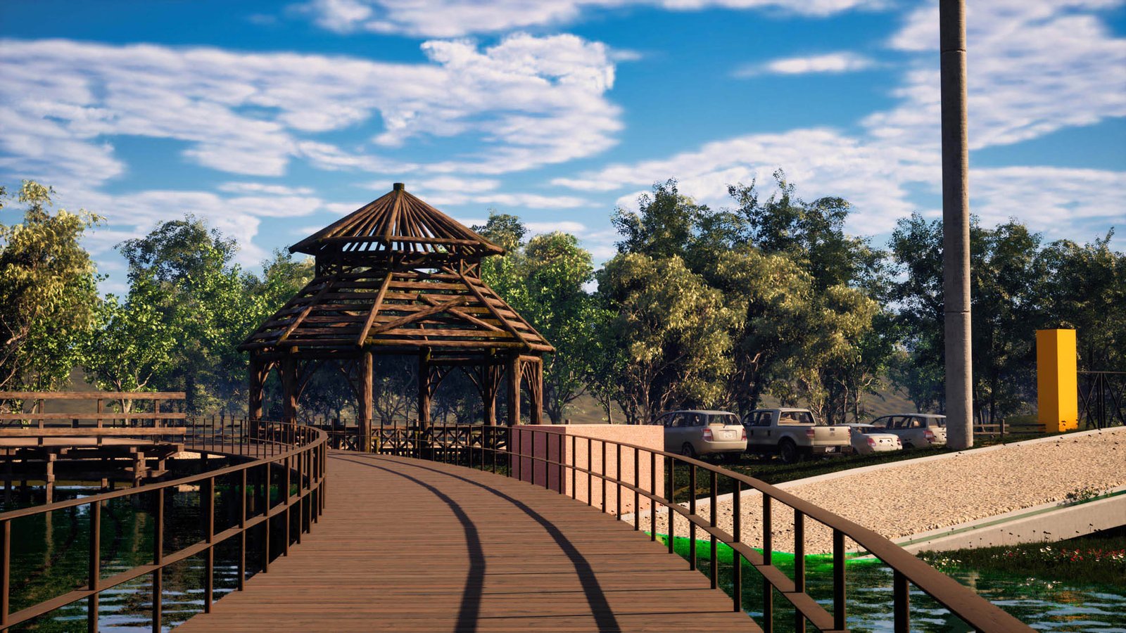 Las Acacias &mdash; Pavilion Trail Render